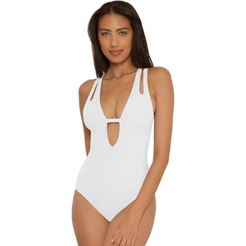 BECCA Women’s One Piece Swimsuit Large Sea Spray