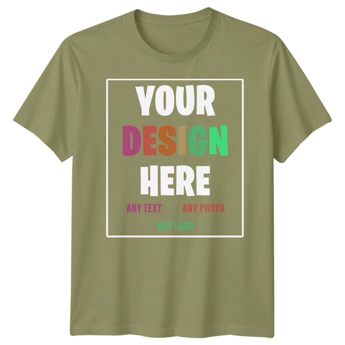 Custom Personalized T-Shirt – Your Design Here – Any Text Photo Logo Unisex Tee