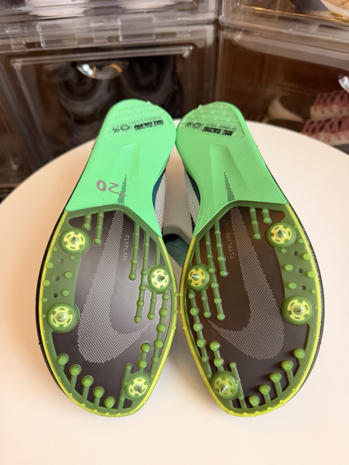 Size 6M (7.5W) Nike ZoomX Dragonfly 2 Elite Track Spikes White Spruce FZ9315-102