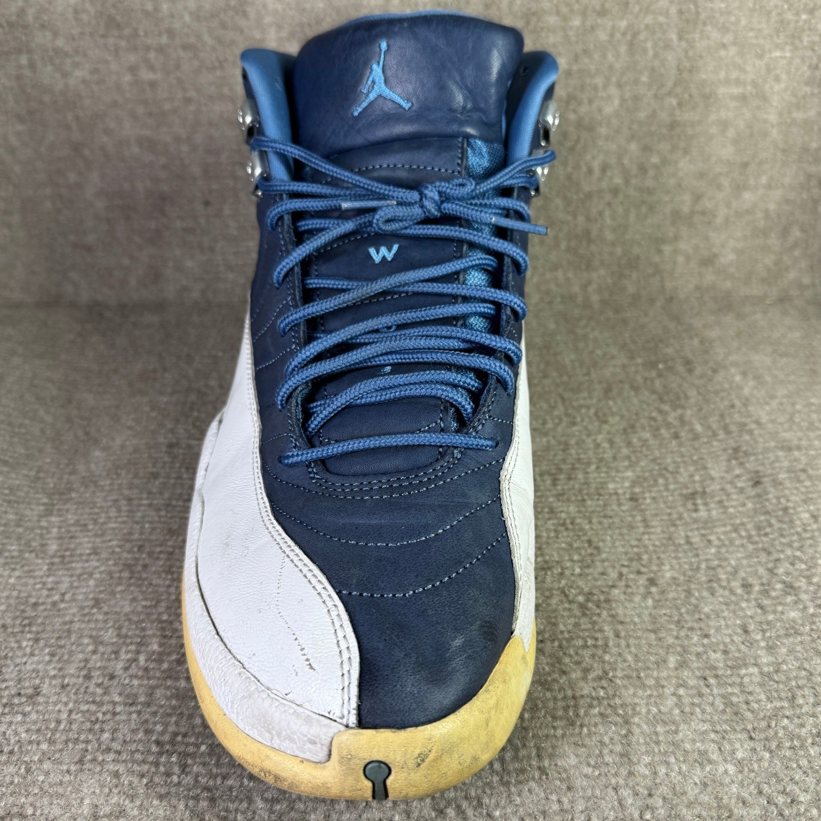 Jordan 12 Retro Obsidian 2020 Mens 13 Blue Indigo Stone 130690-404 Sneakers