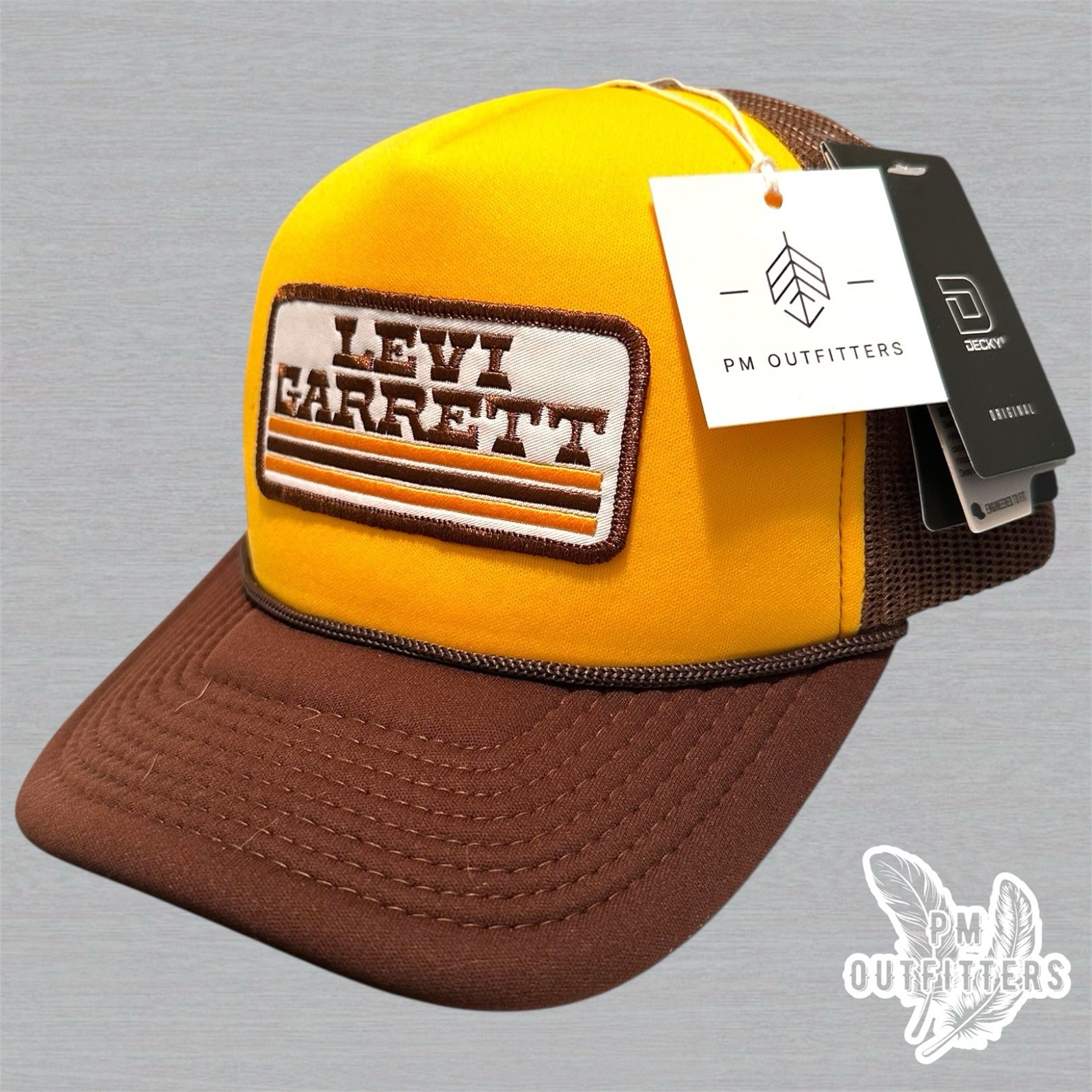 Vintage Levi Garrett Tobacco Patch on a Decky Foam Front Rope Trucker Hat