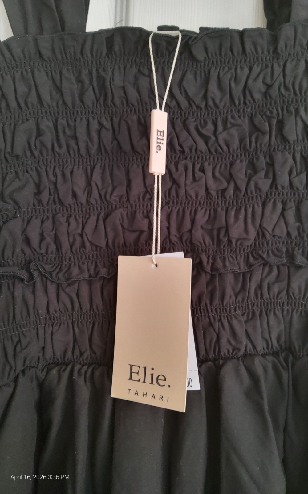 elie tahari Black Lined Super Soft dress Sz M