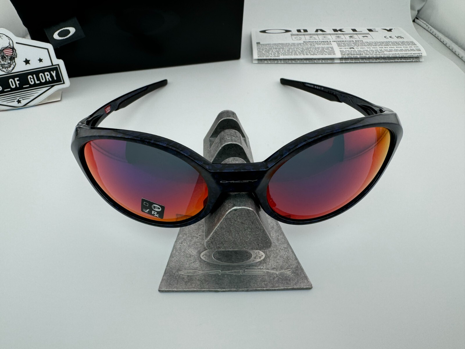 OAKLEY EYE JACKET REDUX PLANET X POSITIVE RED IRIDIUM SUNGLASSES OO9438-02 RARE
