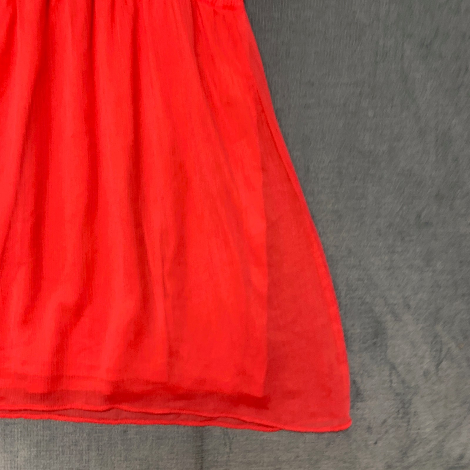 Express A Line Dress Womens Small Red Floral Lace Sleeveless Party Keyhole Back