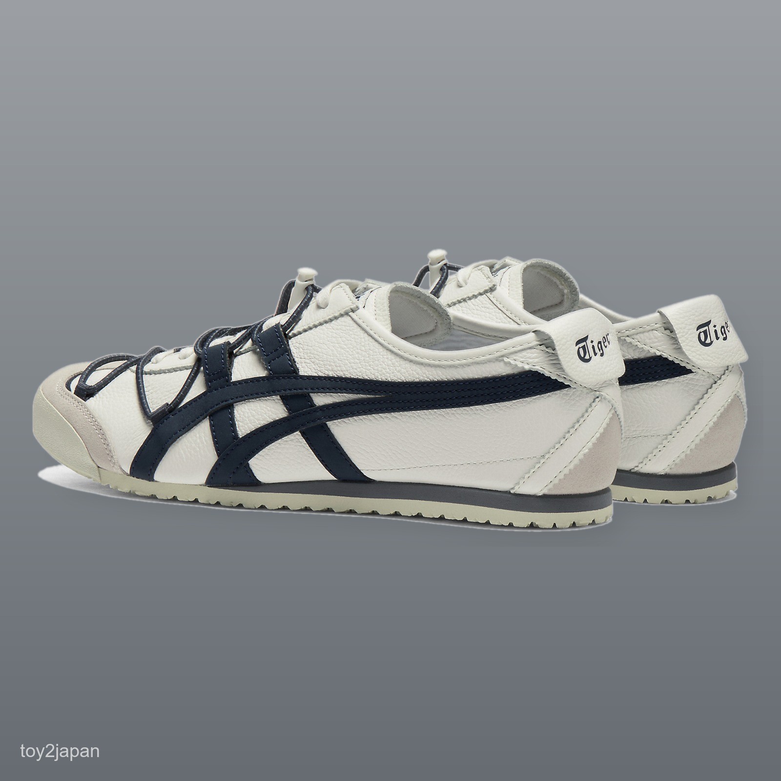 Onitsuka Tiger MEXICO 66 VINY 1183C577-100 Off-white Iron Navy Men’s Size New