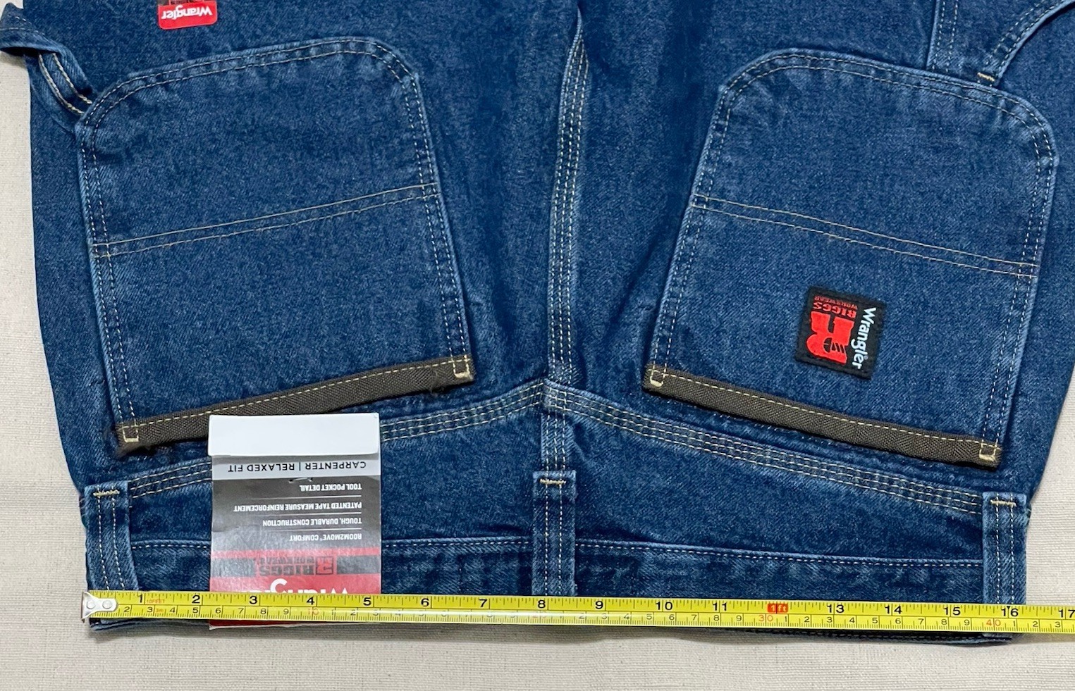 Wrangler Riggs Carpenter Pants Mens 32×30 Blue Workwear Relaxed Fit Utility NWT