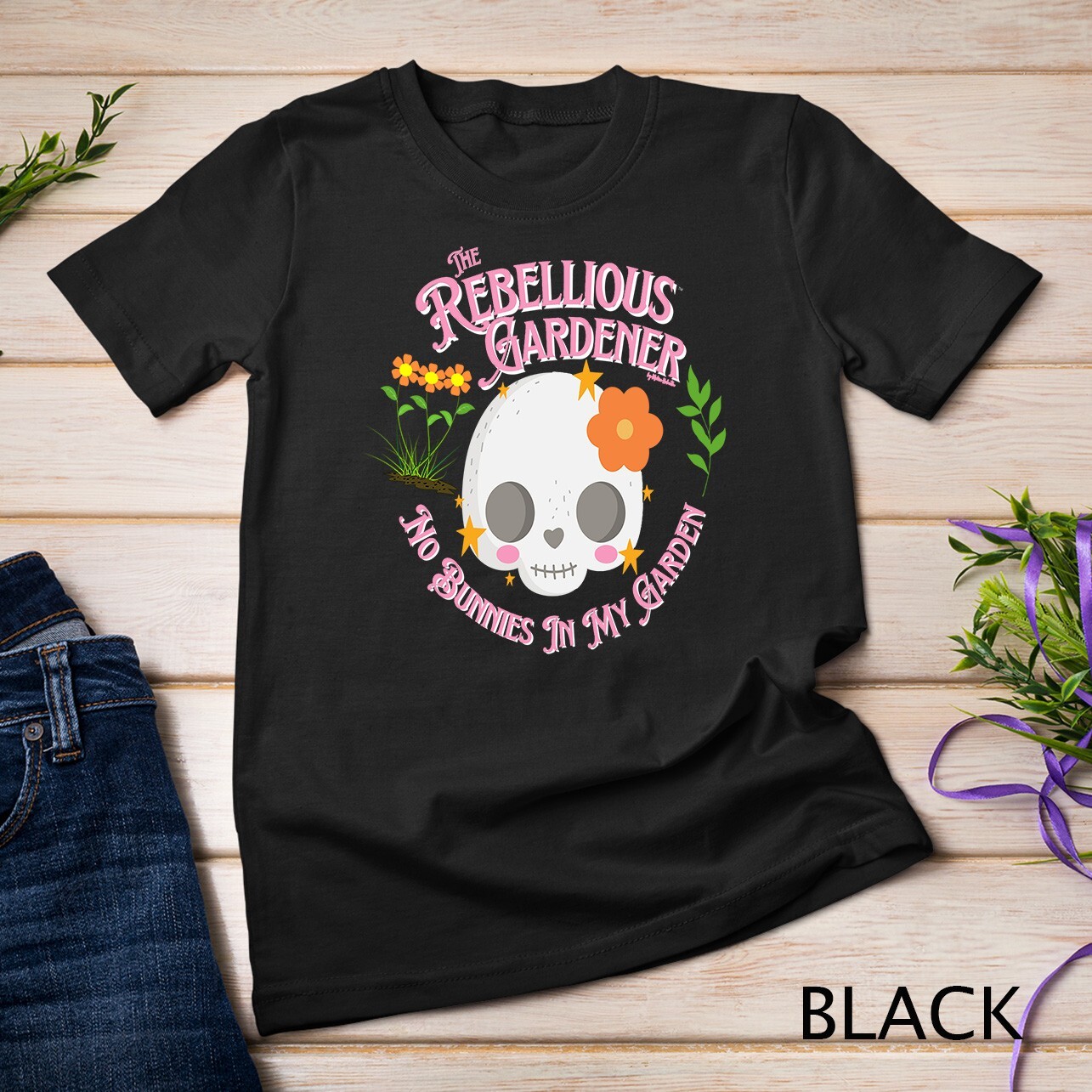 Cute No Bunnies in My Garden Design for Garden Lovers Unisex T-shirt