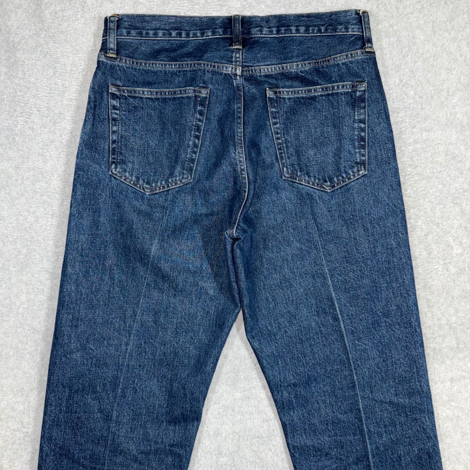 Wallace & Barnes Creased Slant Pocket Japanese Selvedge Denim Jeans Mens 30×31