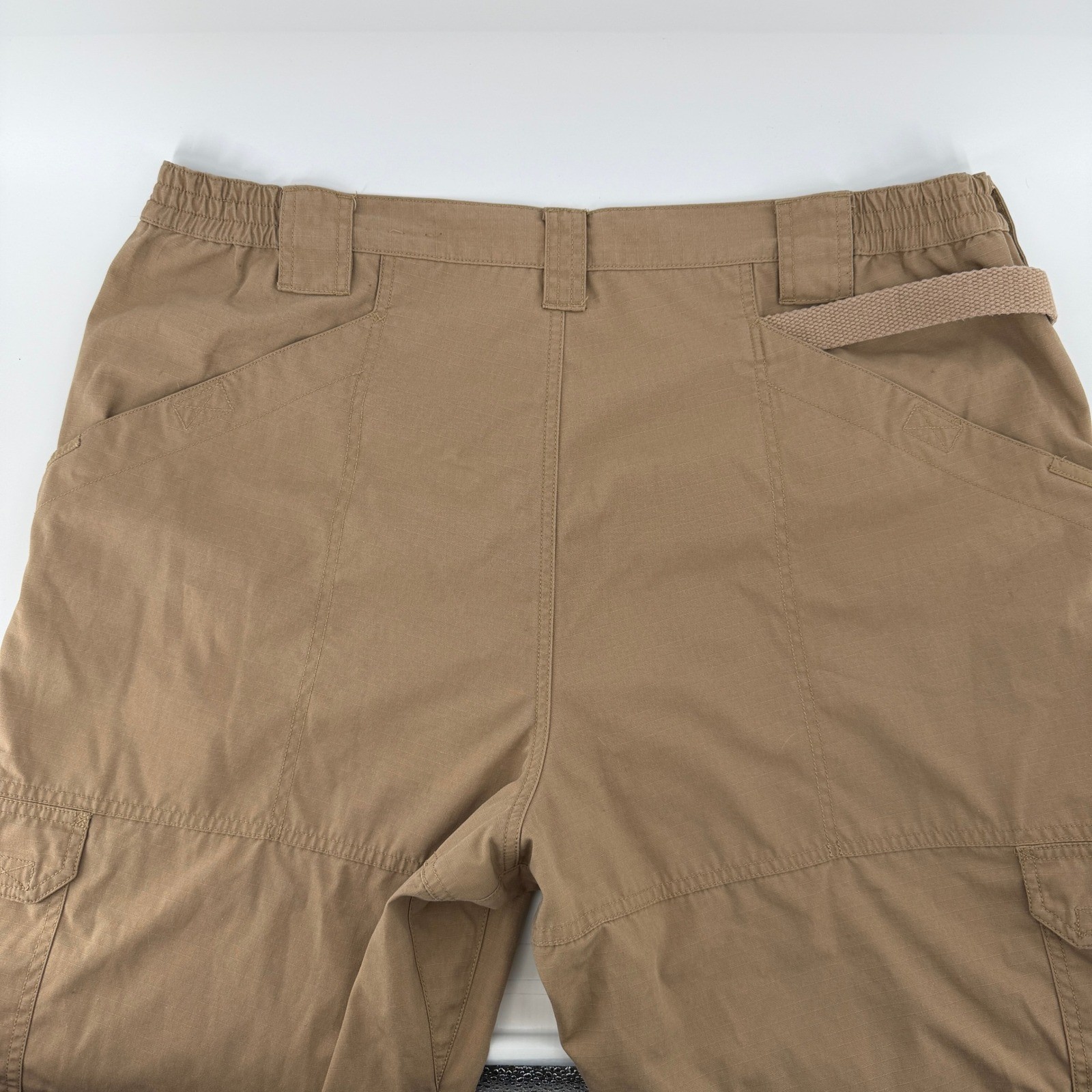 5.11 Tactical Cargo Pants Mens 42×32 Khaki Ripstop Multi-Pocket Utility Workwear