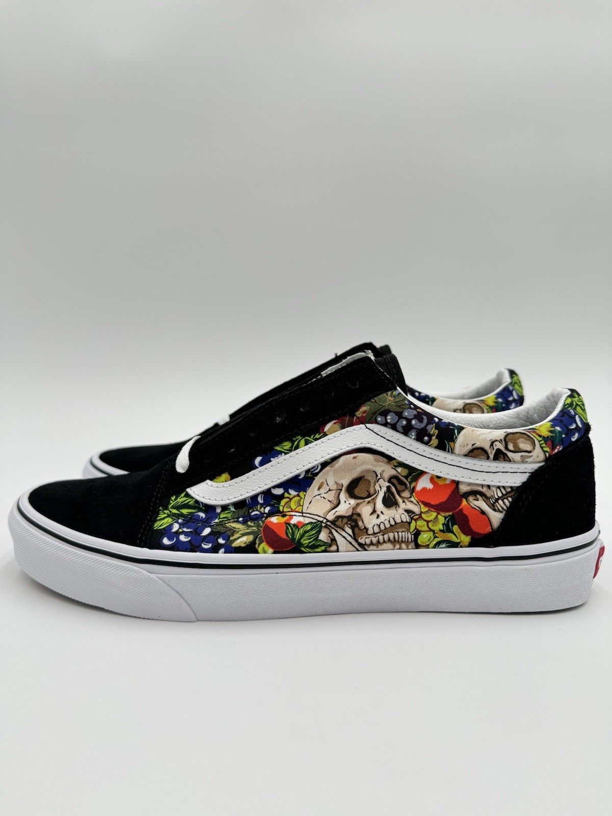 Vans Men’s Old Skool Fruit Skull Size 10.5 Black White |VN0005UFMCG|