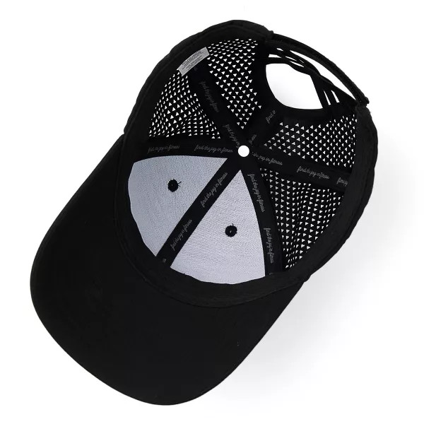 BLOGILATES SWEAT RESISTANT HAT – BLACK: MOISTURE WICKING, QUICK DRYING – BLACK