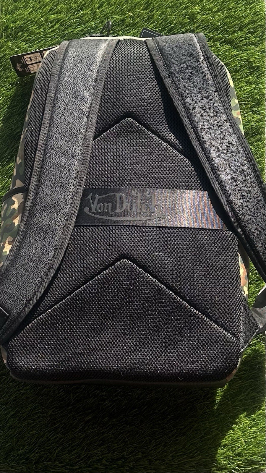 Von Dutch Camouflage Backpack Multicolor Zip Closure Adjustable Strap Unisex