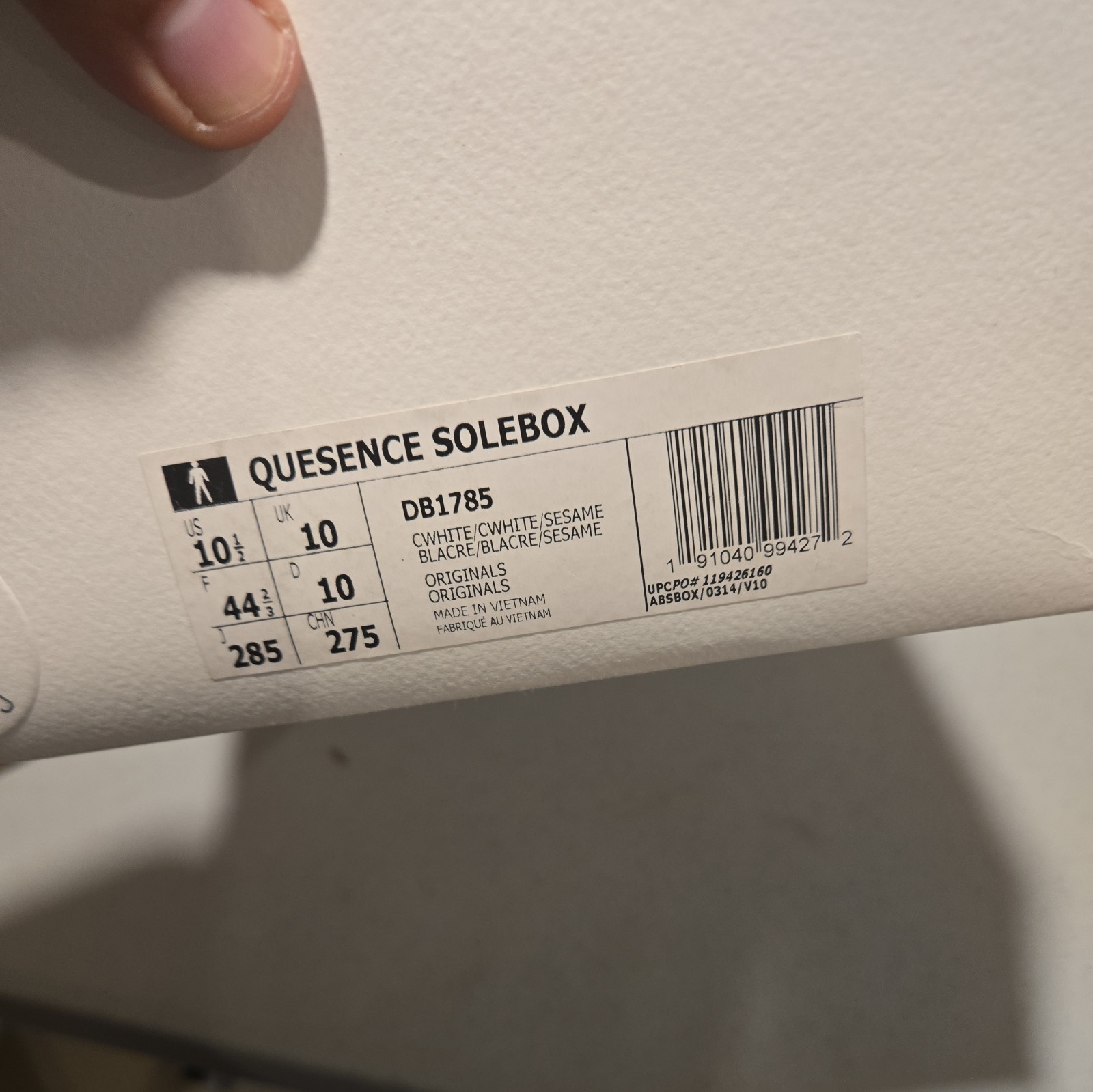 Solebox x adidas Quesence Italian Leathers Pack Size 10.5 (DB1785)