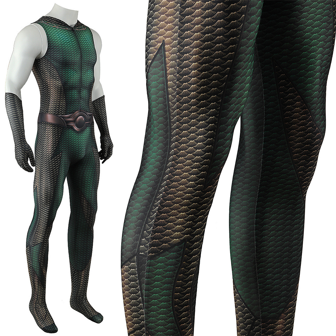 The Deep Cosplay Jumpsuit Superhero The Boys Suit Costume Halloween Adult Kids