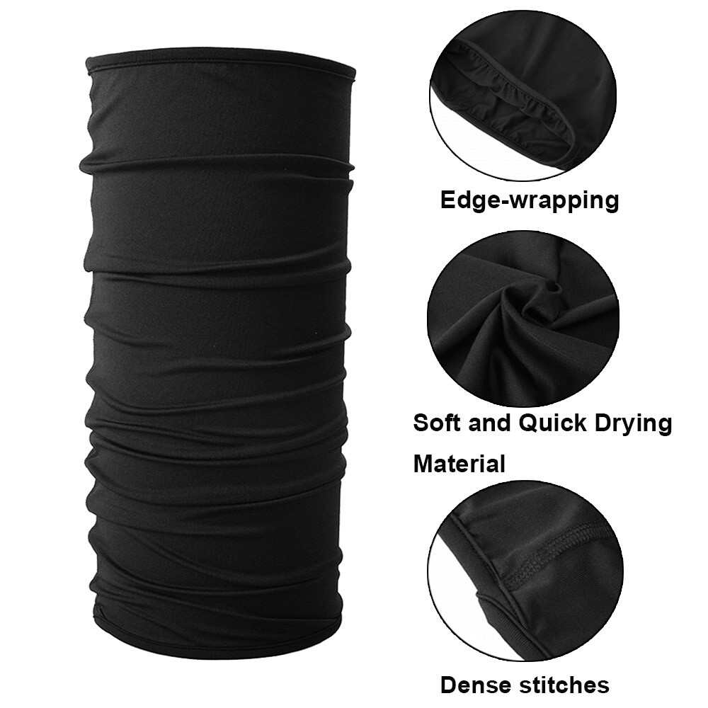 Men Women Thin Balaclava Neck Gaiter Face Mask UV Protection Bandana Scarf Cover