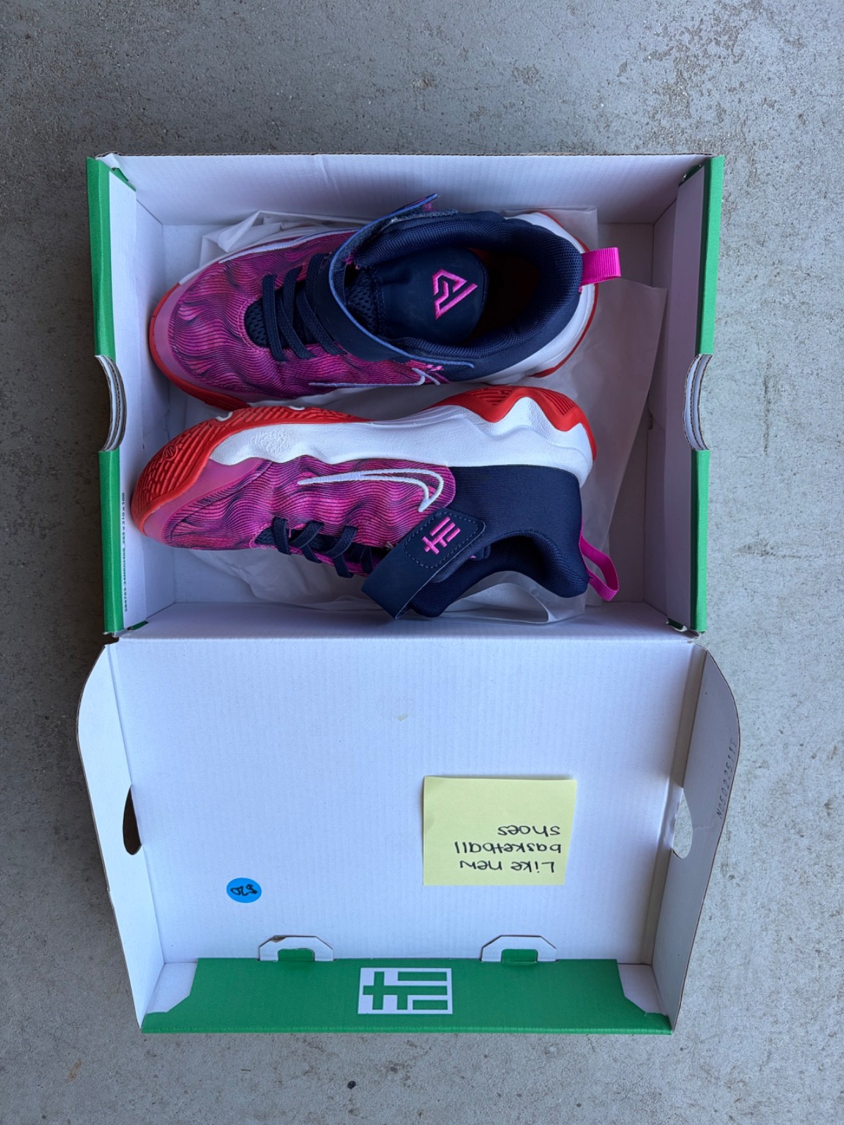 GIANNIS IMMORTALITY 4 SE Red picante Girls 1Y basketball shoes, in original box
