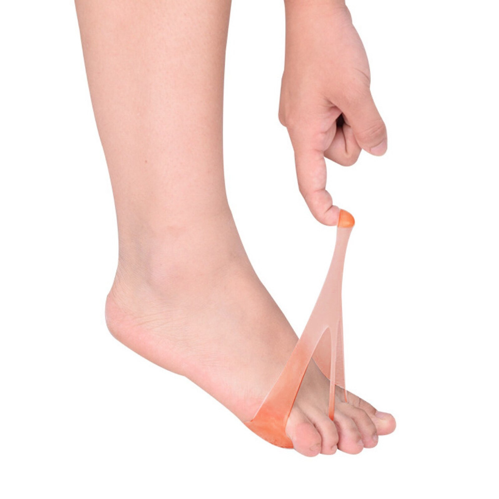 1Pair Soft Silicone Forefoot Pad Honeycomb Type Breathable Pain Relief Washable