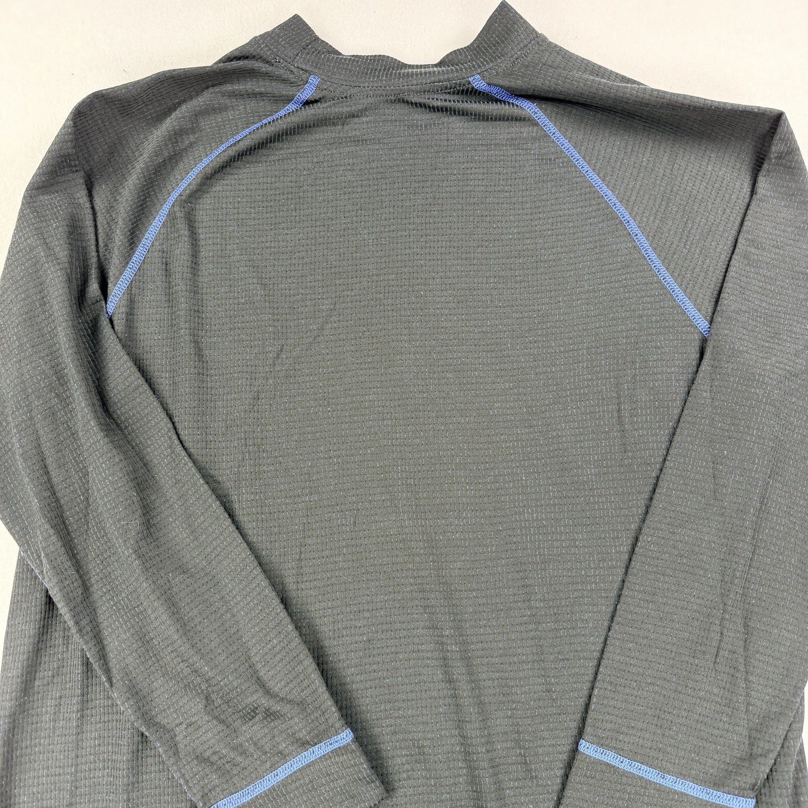 Mens Russell Dri Power 360 Long Sleeve Training Shirt Black Blue Size Large