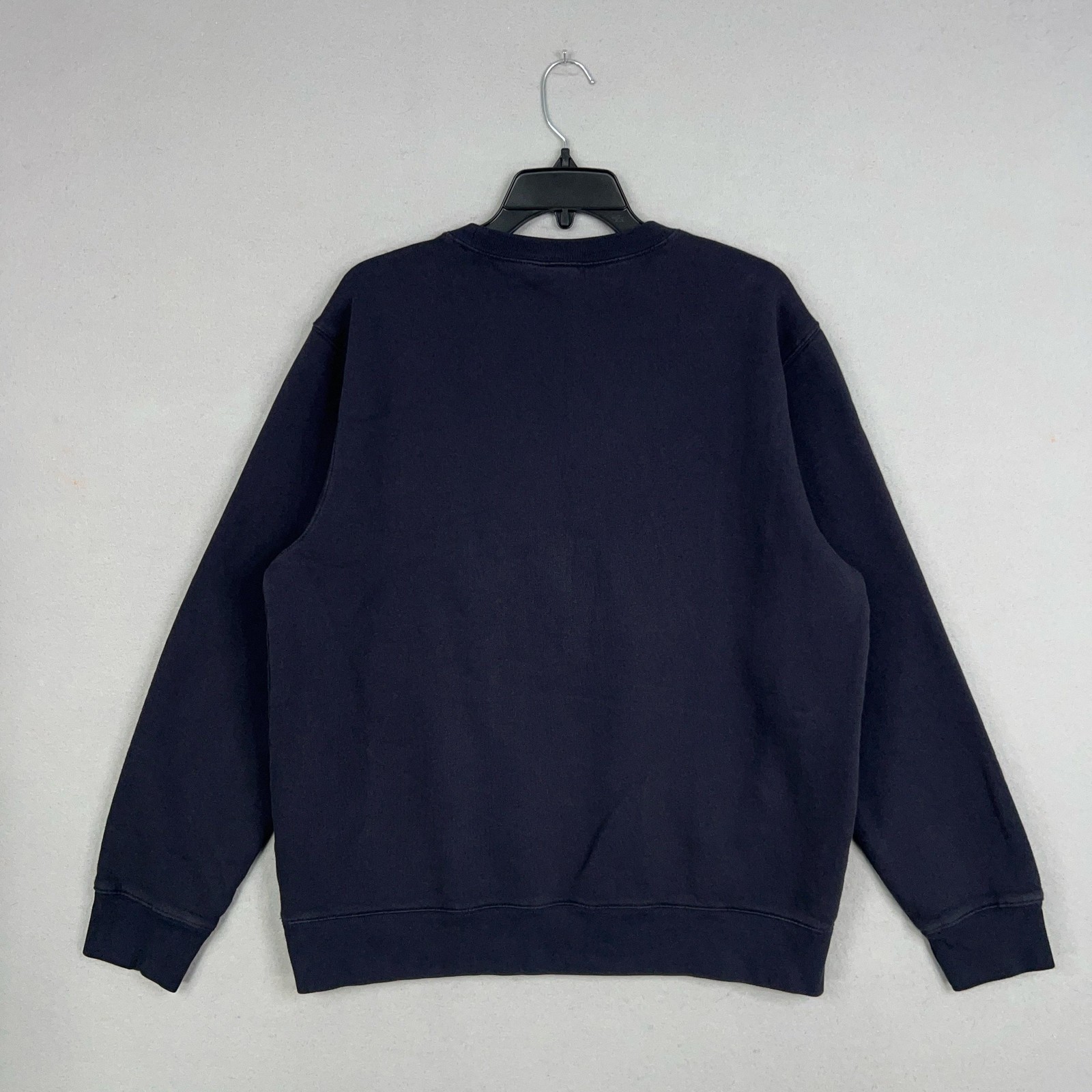 Old Navy Sweatshirt Mens Large Blue Track Field Crew Pullover Athletic Varsity