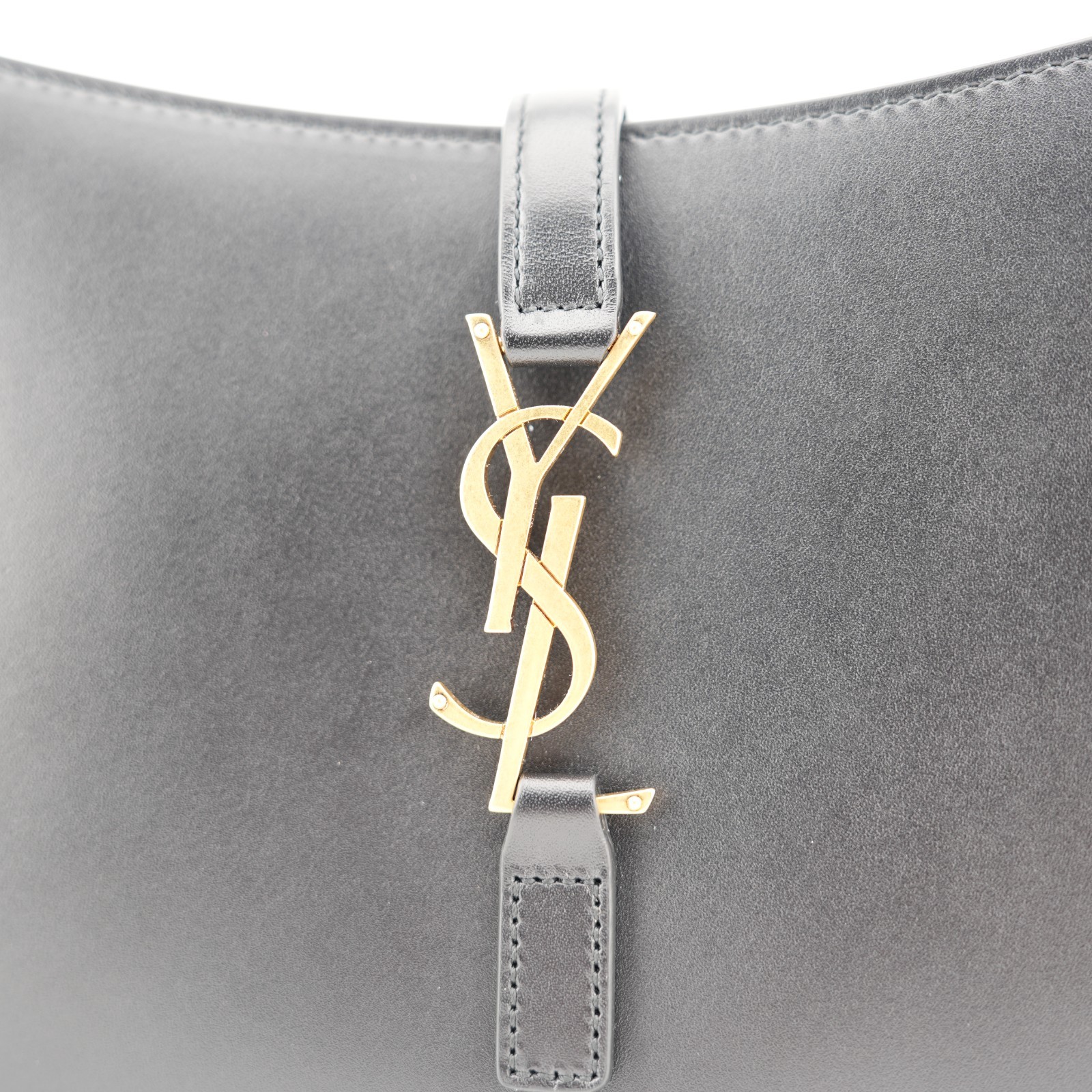 Saint Laurent YSL Le 5 à 7 Black Leather Shoulder Bag