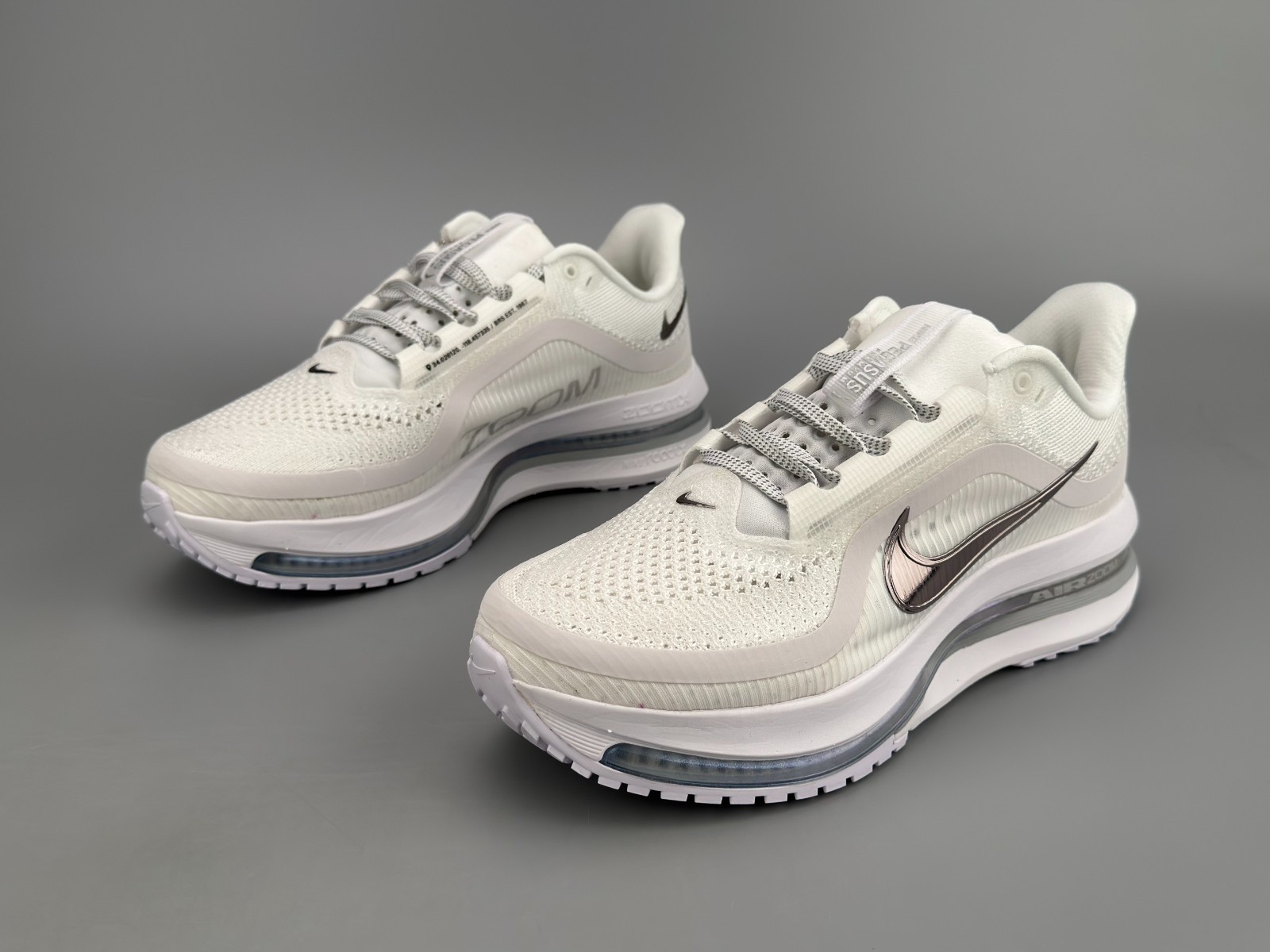 New Nike Air ZOOM Pegasus Premium White Metallic Silver Men’s sneakers