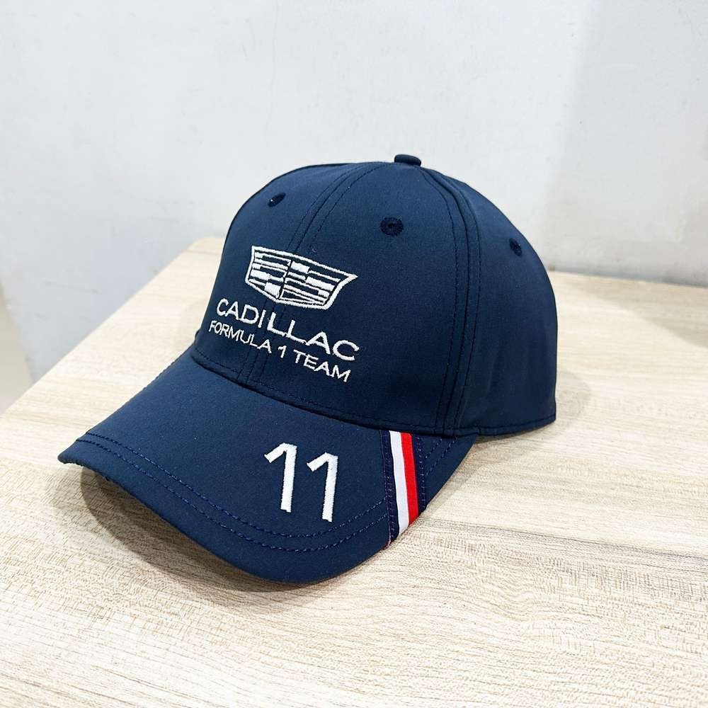 Cadi*llac Formula 1 Team No. 11 Embroidery Baseball Cap Adjustable Sports Hat