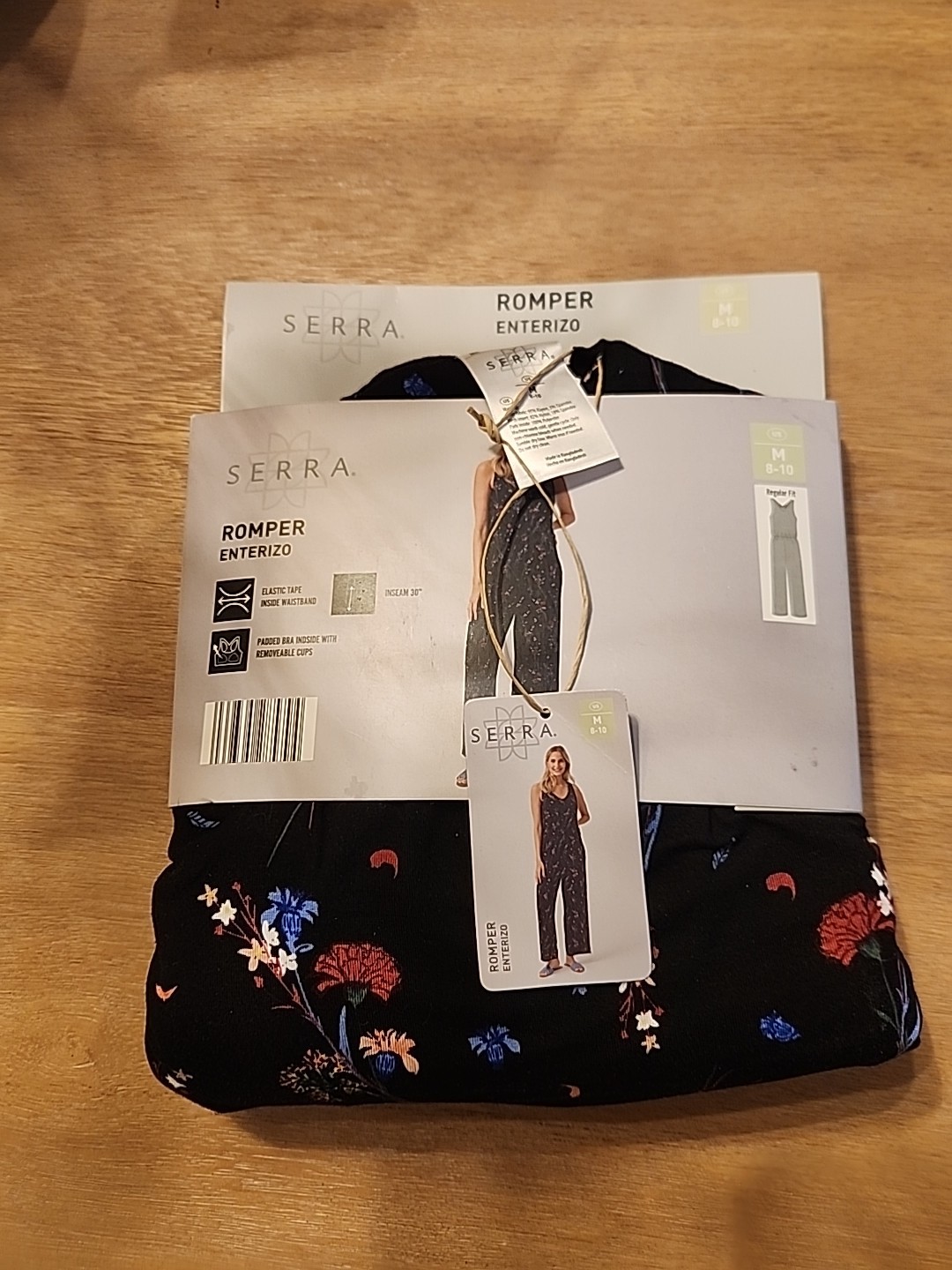 Aldi Serra Cozy Comfy Floral Designed Romper Size M! SUPER CUTE!