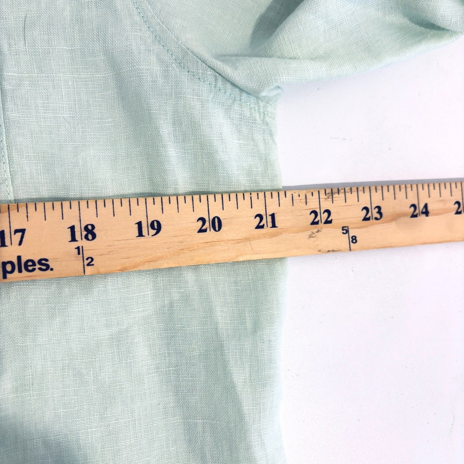 New J.Crew Button Down Shirt Womens 8 Pale Mint Green Baird McNutt Irish Linen