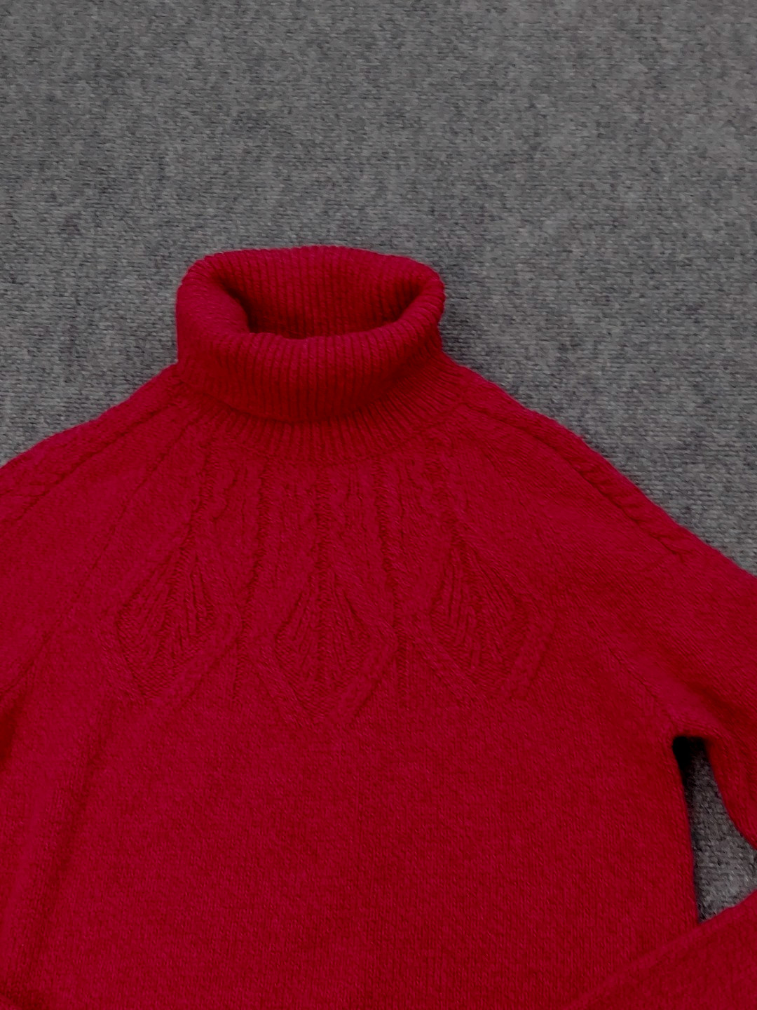 Sundance Mountainview Sweater Women Medium Burgundy Pink Turtleneck Texture Knit