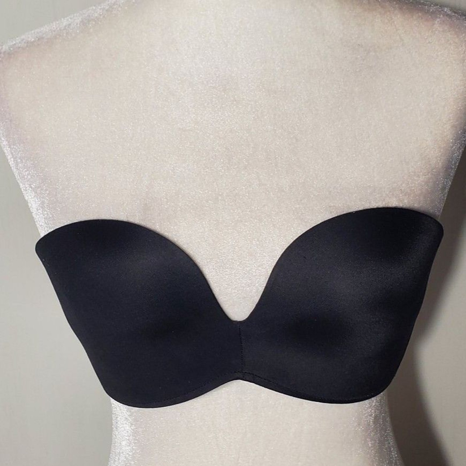 LEONISA STRAPLESS PUSH-BRA BLACK SIZE 34B
