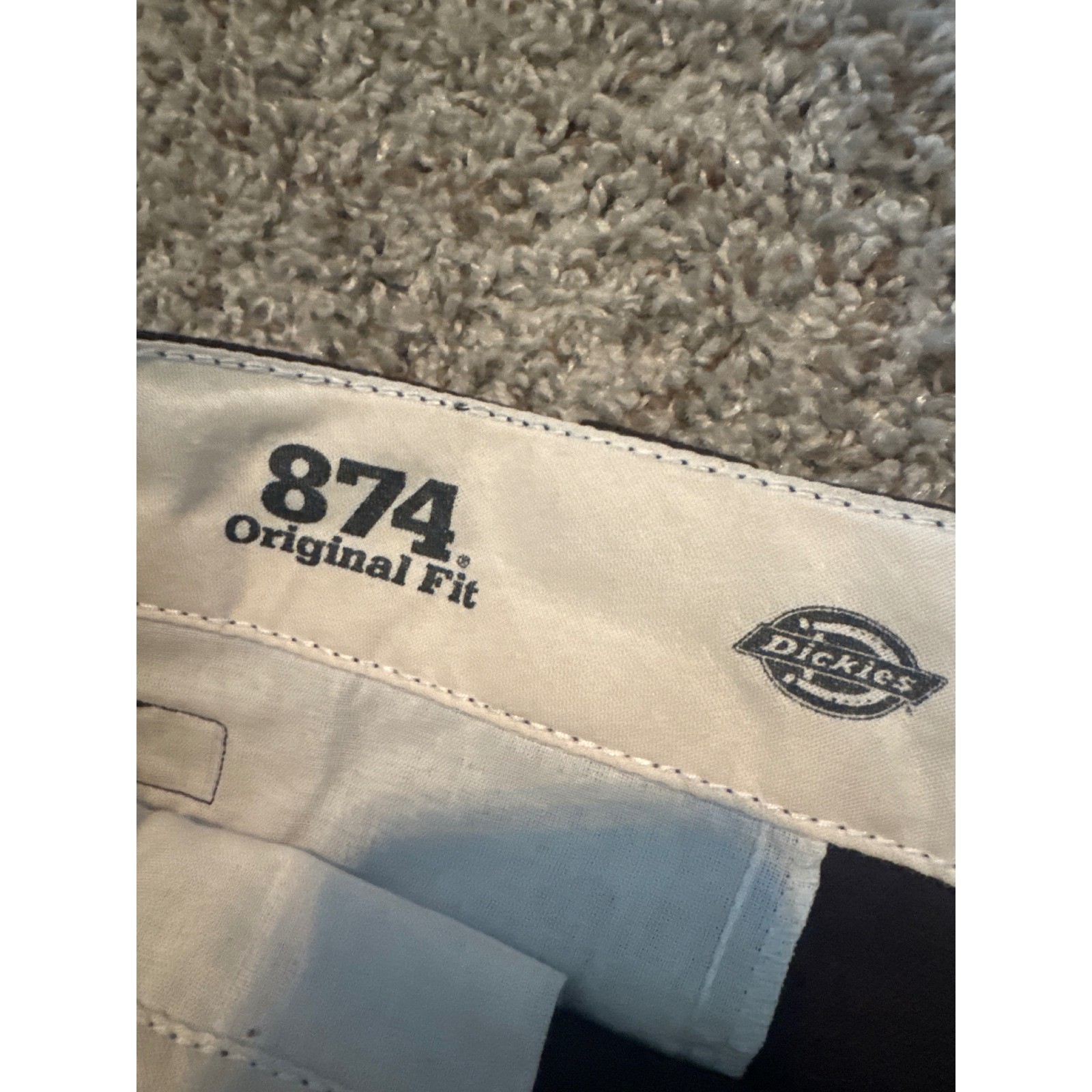 Dickies 874 Original Fit Work Pants Black Straight Leg Mens 33×27 Skate Utility