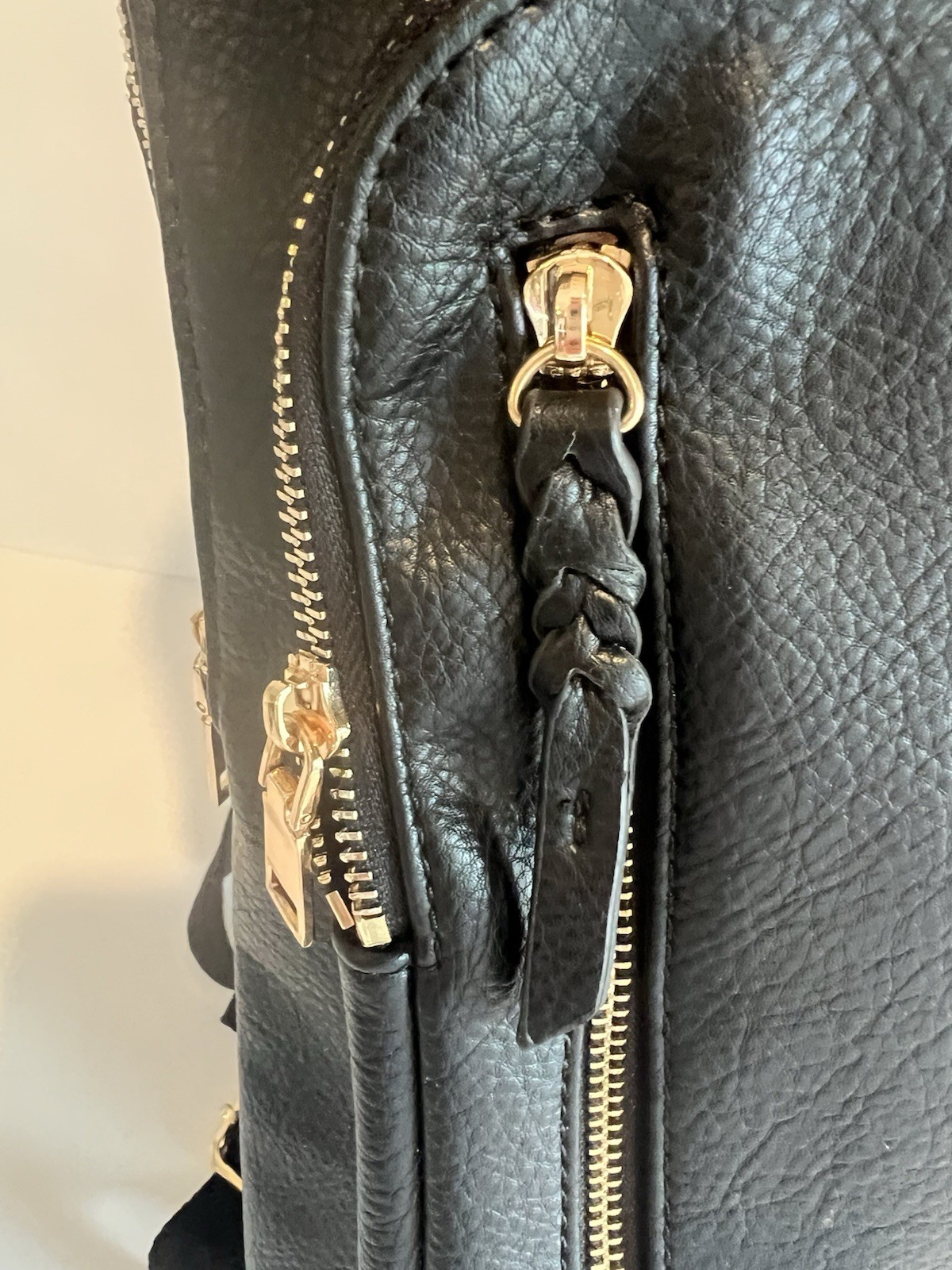 Black Vegan Leather Backpack Purse | Clean Girl Minimalist Citycore Sleek Chic