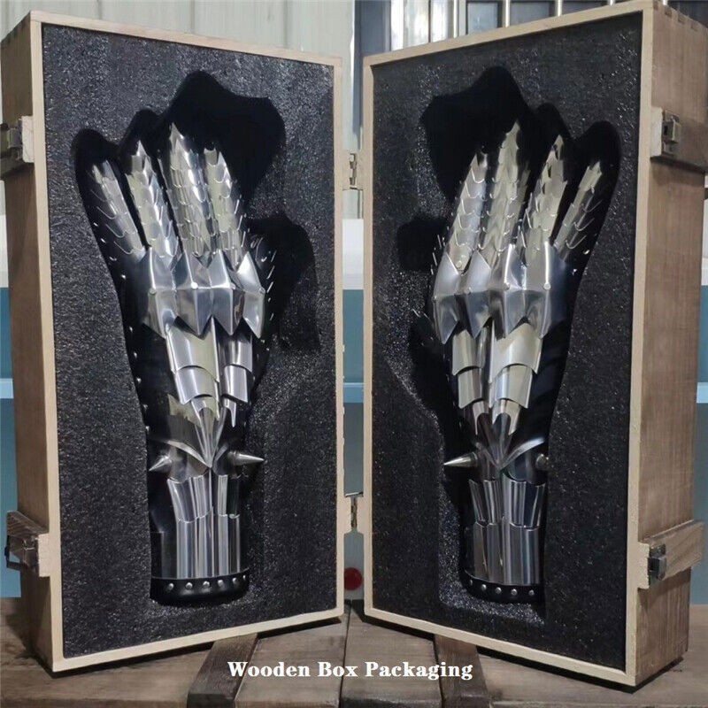 The Lord of the Rings Sauron 1:1 Metal Steel Hand Armor Wearable Gloves Cosplay