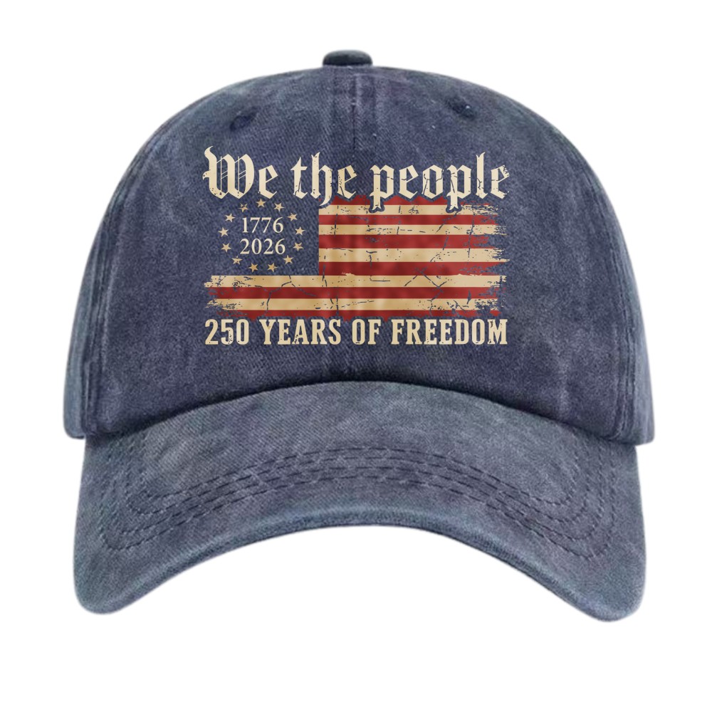 Unisex We The People 1776-2026 250th Anniversary Dad Hat USA Flag Patriotic Cap