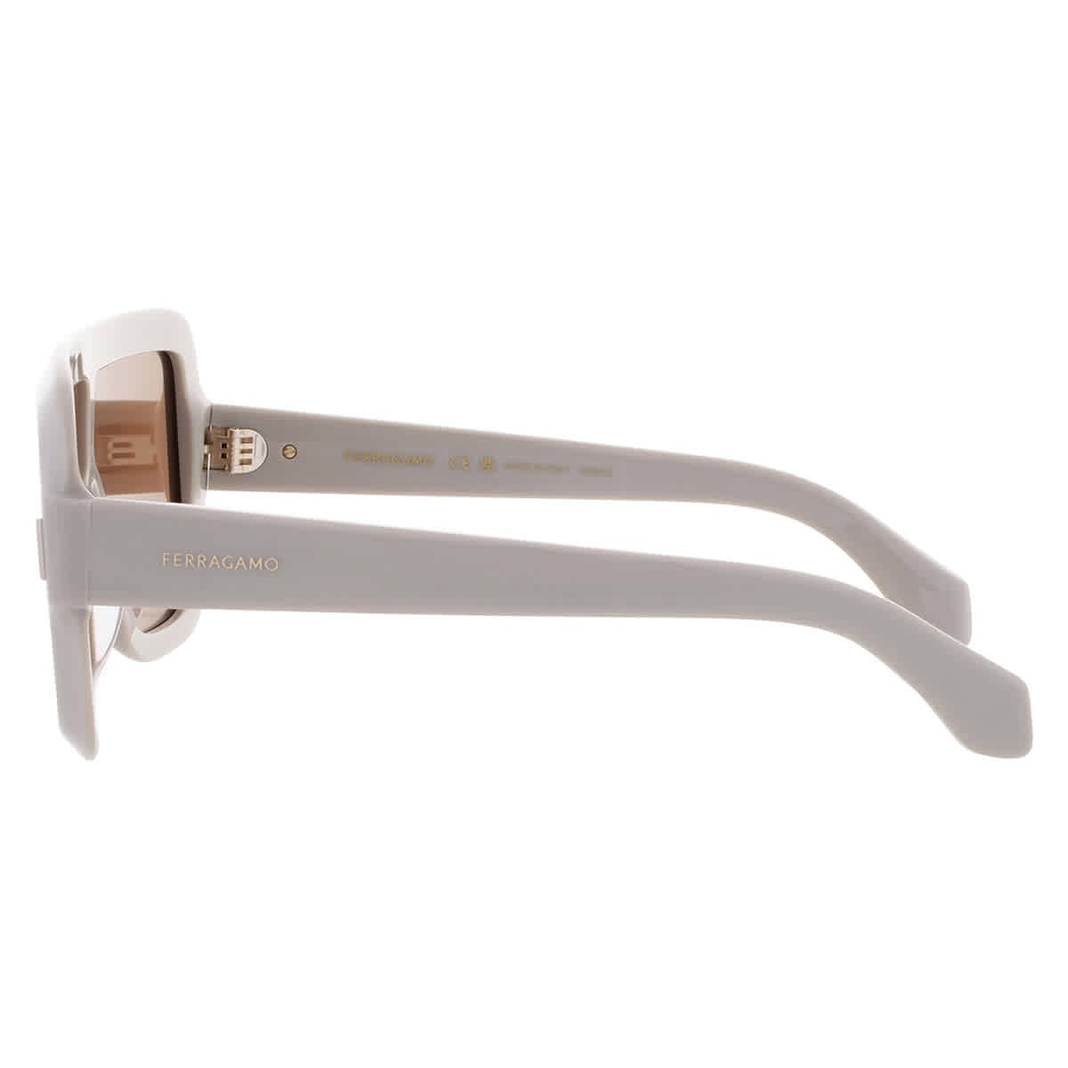 Ferragamo Brown Shield Ladies Sunglasses SF2061SE 259 55 SF2061SE 259 55