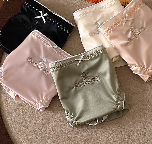 5 Pack Lot Sexy Womens Silky Satin Panties Underwear Ladies Lingeries Briefs