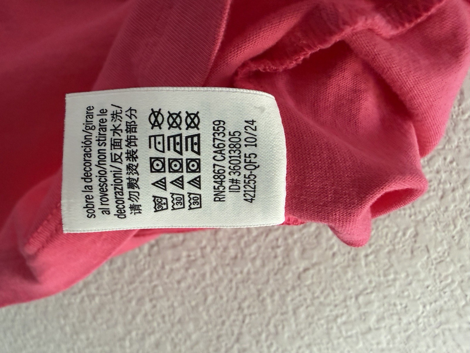 Victoria’s Secret PINK Perfect Cotten Tee ~ Double Bubble Heart Bling ~XS~
