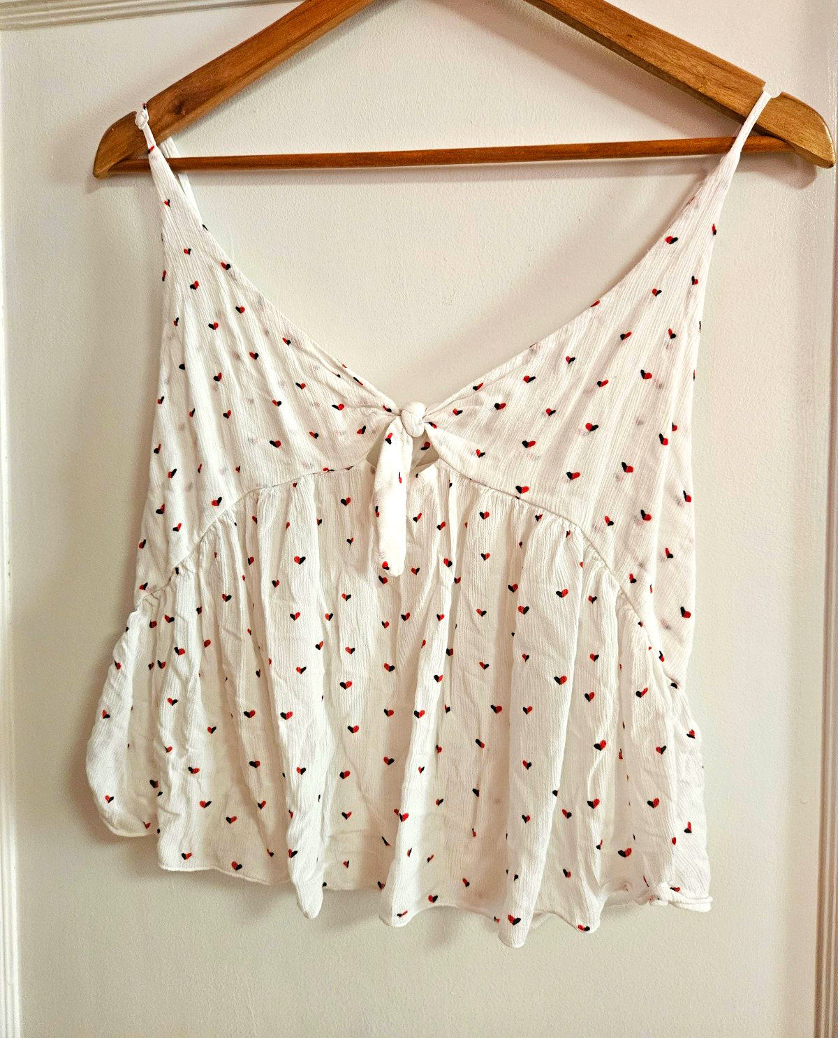Free People Intimately Free Riviera Romance Cami White Heart Womens Size Small