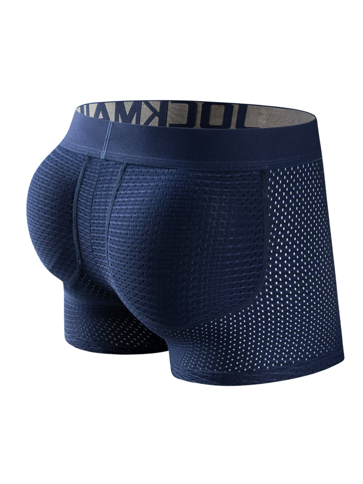 1pc Men’s Mesh Breathable Butt Lift Boxer Briefs Underwear with Butt Pad Enlarge