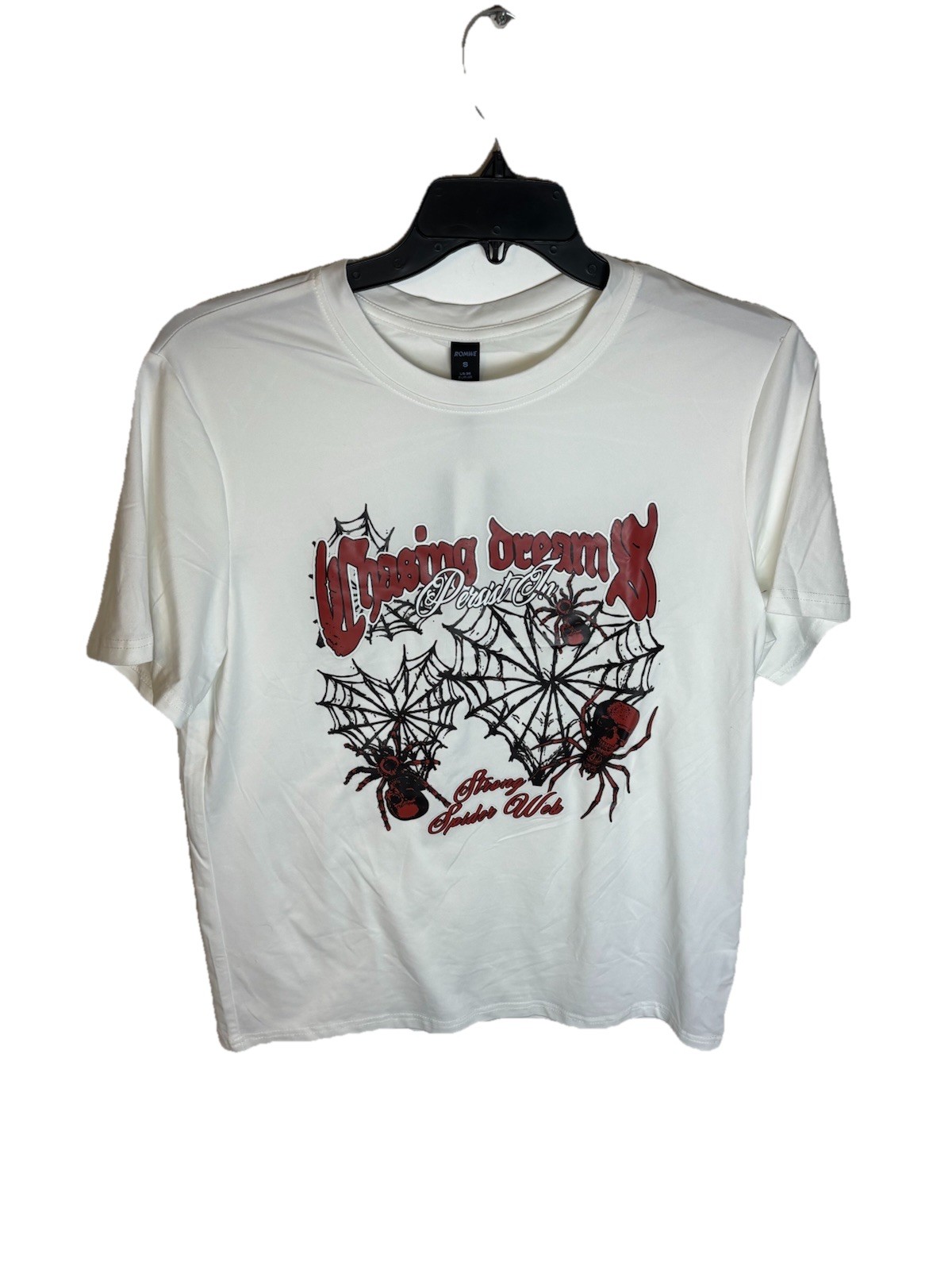 Romwe Spider “chasing Dreams” T-shirt Men’s Size Small