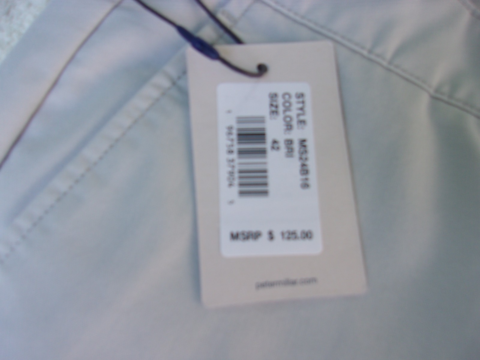 NWT Peter Millar Crown shorts, men’s 42, $125, khaki (BRI on tag), poly. blend