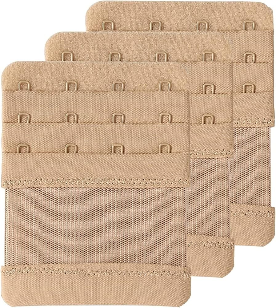 Bra Extender 3-Row (2/3/4 Hook) – Adjustable for Maternity Strapless & Tight Bra