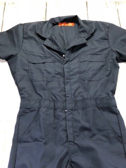 Red Kap Speedsuit Navy Short / Long Sleeve Zip-Front Work Coverall Action Back