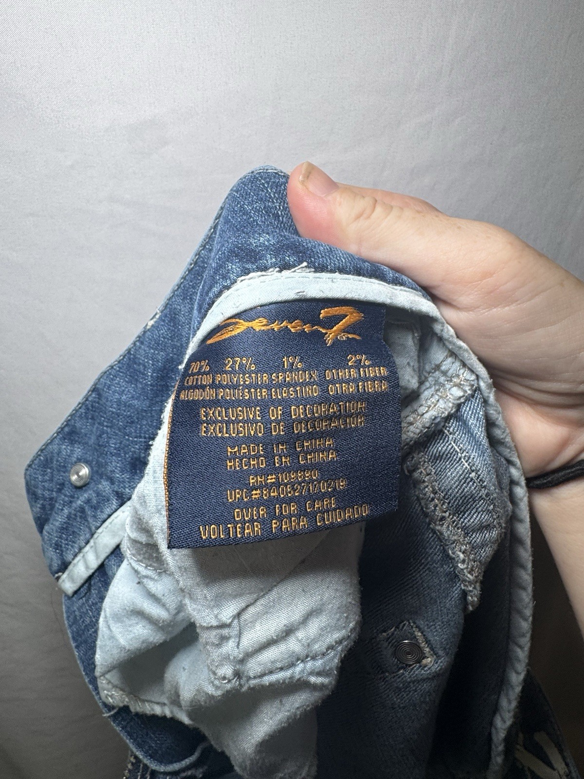 Seven7 Embellished Bootcut Jeans Sequin Swirl Pockets Medium Wash Womens 10 Y2K
