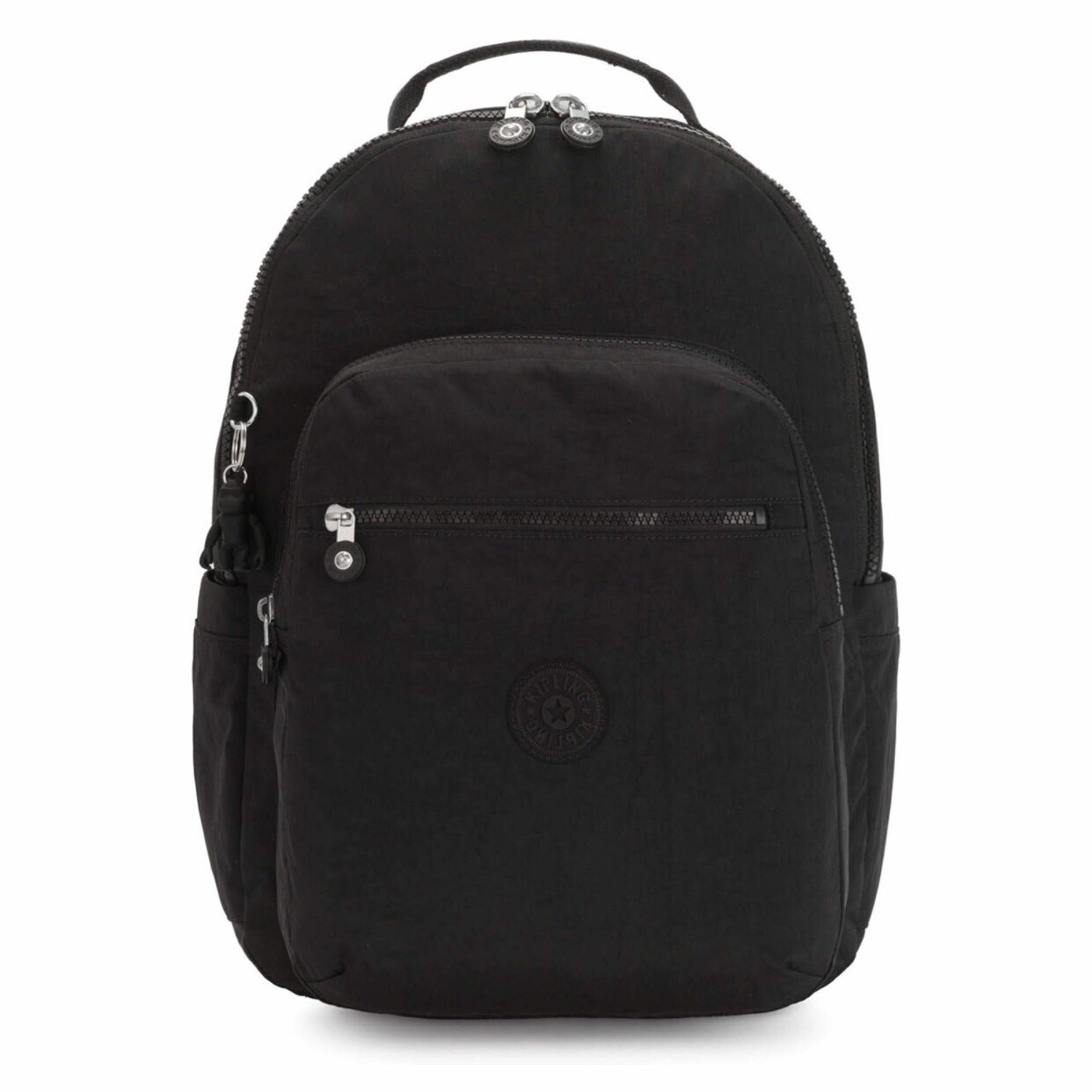 Kipling Women’s Seoul 15″ Laptop Backpack, Black Noir 12.75” L x 17.25” H x 9” D
