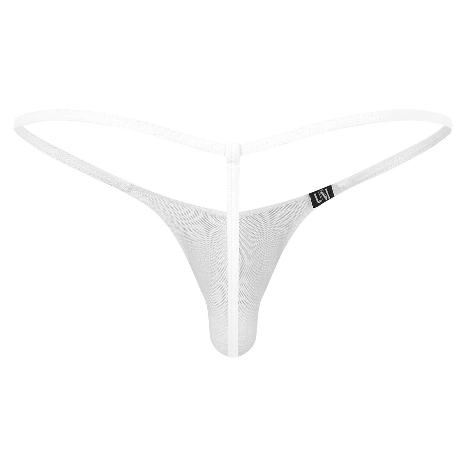 Mens See Through Mini Thong Bulge Pouch T-Back G-string Low Rise Micro Underwear