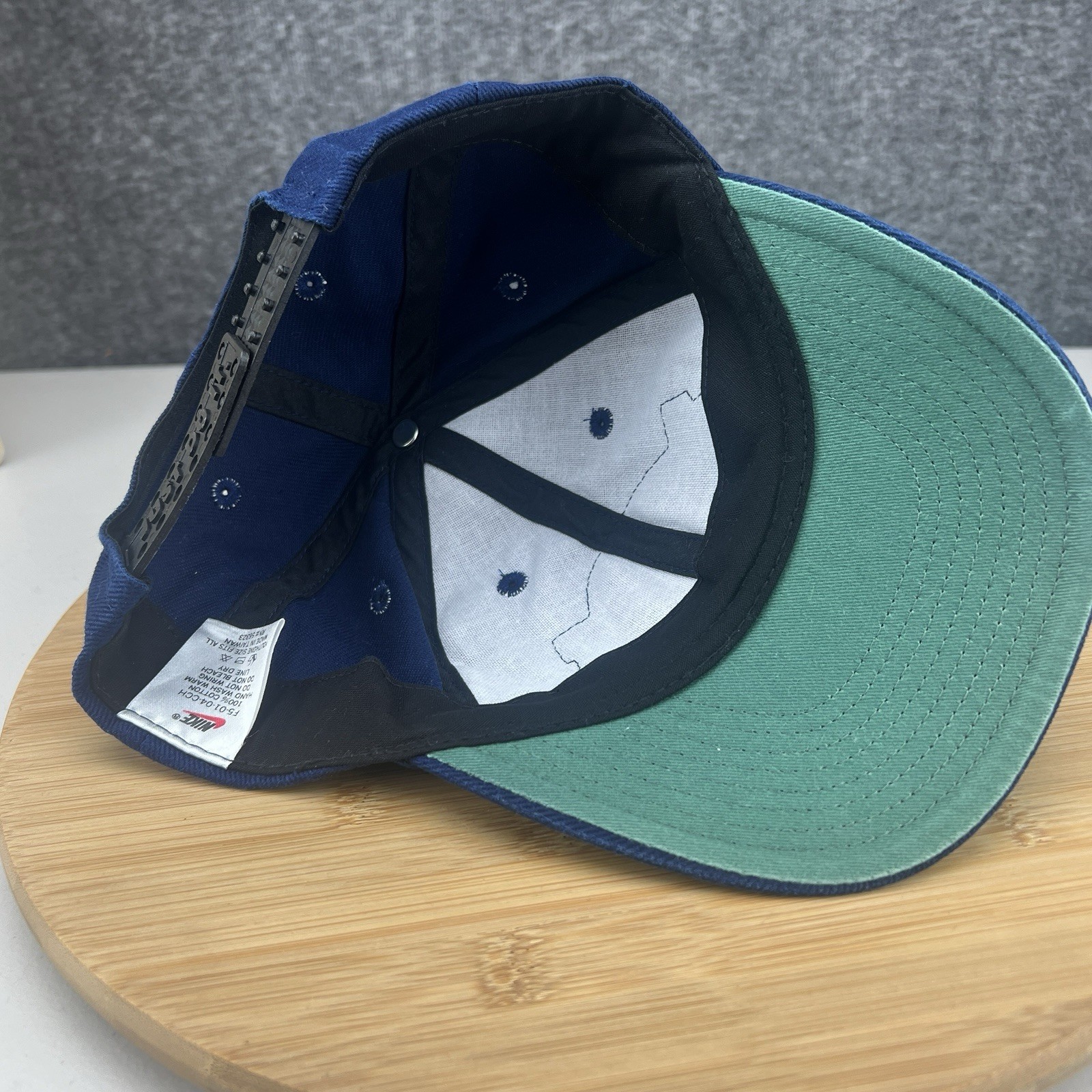 Vintage Nike Street Hockey Hat Cap Snapback OSFM Youth Kids Blue Embroidered