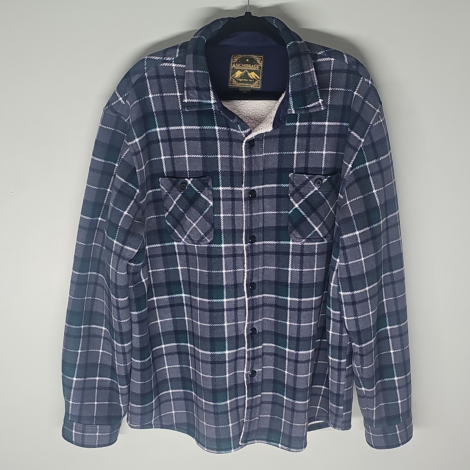 Anchorage Expedition Brand Men Size XXL Plaid Flannel Jacket Rugged Outdoor Gear