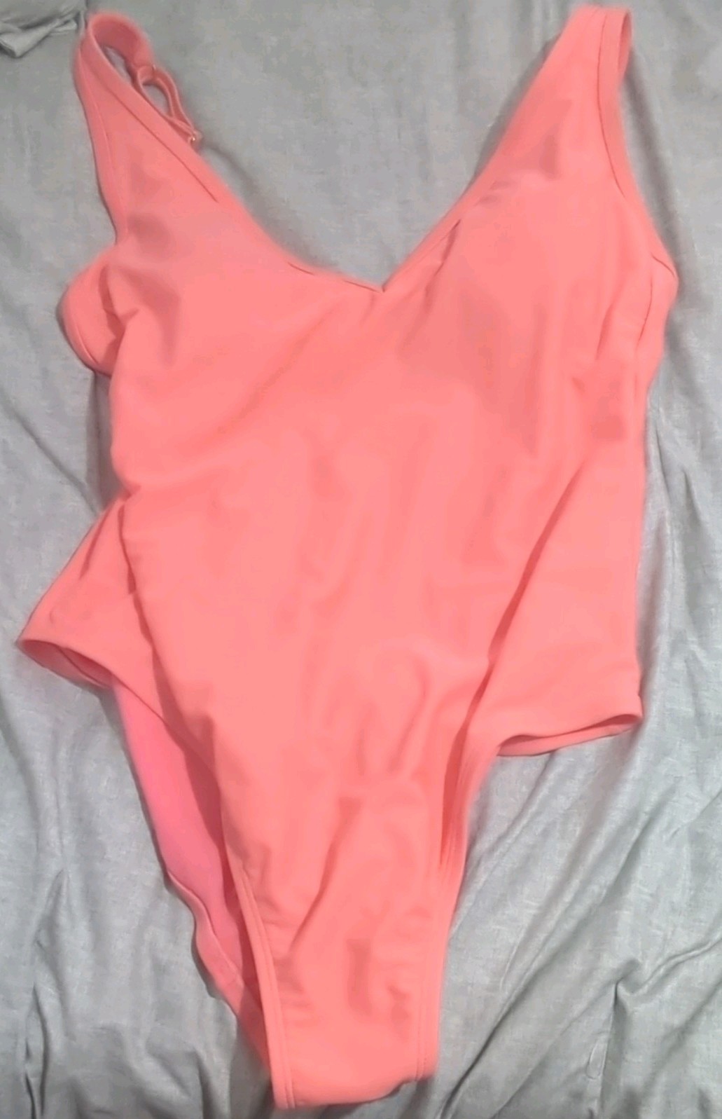 Kona Sol Coral Solid Women’s Regular XL One-Piece Swimsuit Bathing Suit
