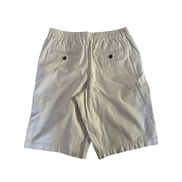 Lands End Womens Size 6 Chino Shorts Elastic Back Waist Twill